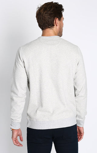 Striped Sustainable Fleece Crewneck - JACHS NY