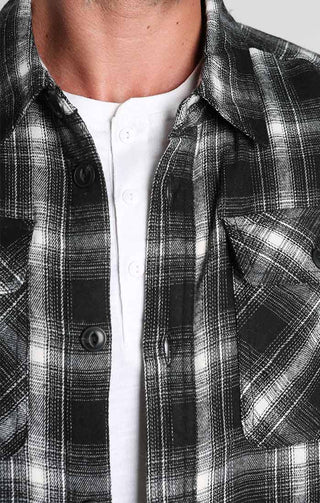 Sherpa Lined Flannel Shirt Jacket - JACHS NY