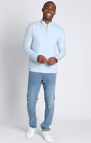 Quarter Zip Cotton Modal Pullover - JACHS NY