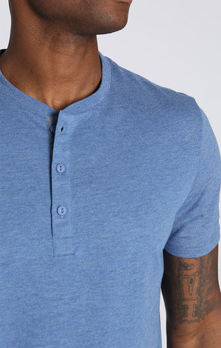 Cotton Modal Short Sleeve Henley - JACHS NY