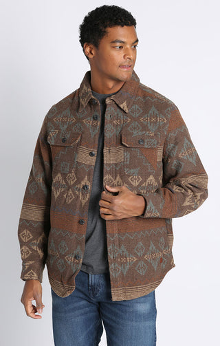 Wool Blend Shirt Jacket - JACHS NY