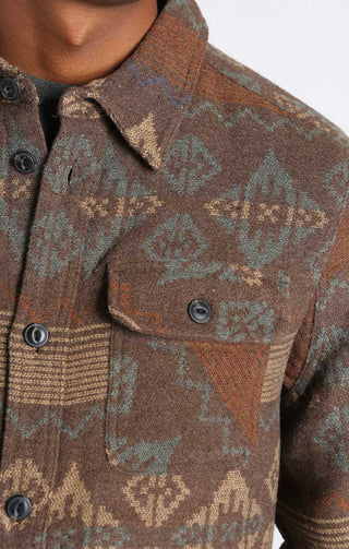 Wool Blend Shirt Jacket - JACHS NY