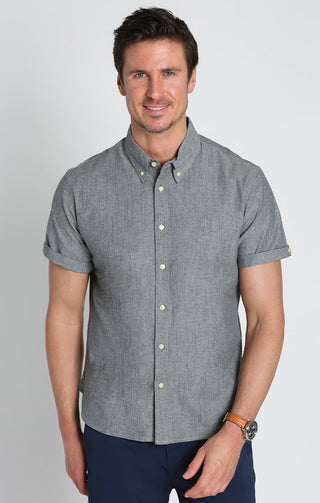 Short Sleeve Chambray Shirt - JACHS NY