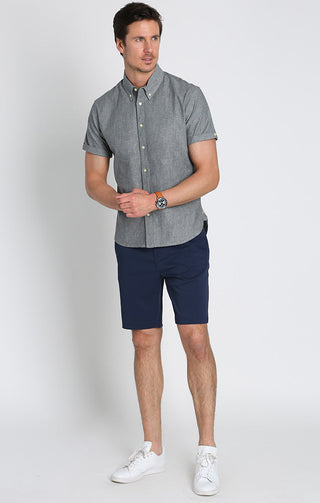 Short Sleeve Chambray Shirt - JACHS NY