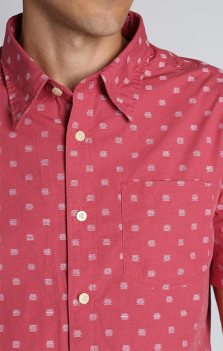 Dobby Short Sleeve Shirt - JACHS NY