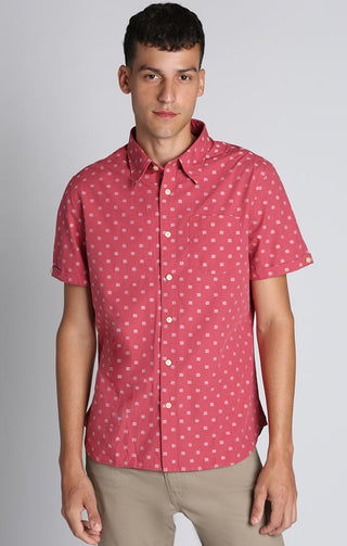 Dobby Short Sleeve Shirt - JACHS NY