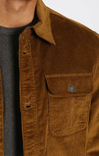 Sherpa Lined Corduroy Shirt Jacket - JACHS NY