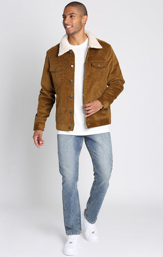 Sherpa Lined Corduroy Trucker Jacket - JACHS NY