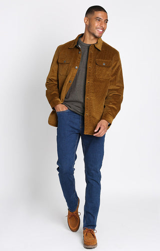 Sherpa Lined Corduroy Shirt Jacket - JACHS NY