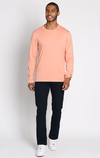 Pima Cotton Long Sleeve Crewneck - JACHS NY