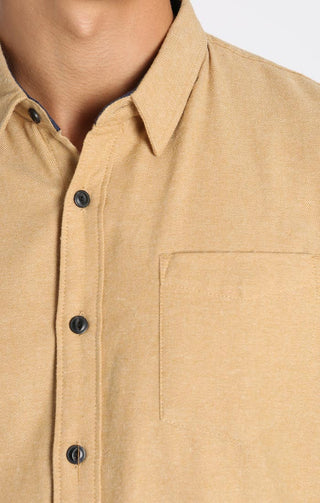 Heathered Brushed Twill Shirt - JACHS NY