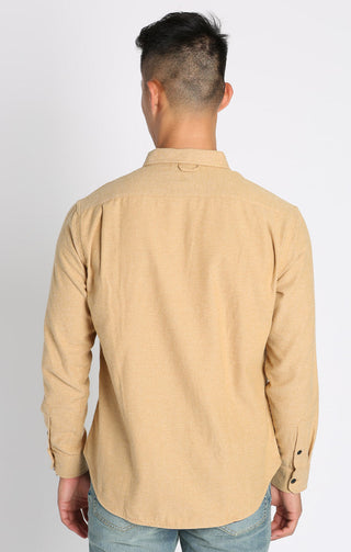 Heathered Brushed Twill Shirt - JACHS NY