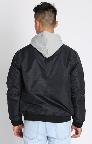 Hooded Bomber Jacket - JACHS NY