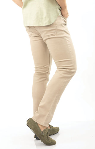 Sand Straight Fit 5 Pocket Summer Commuter Pant - JACHS NY