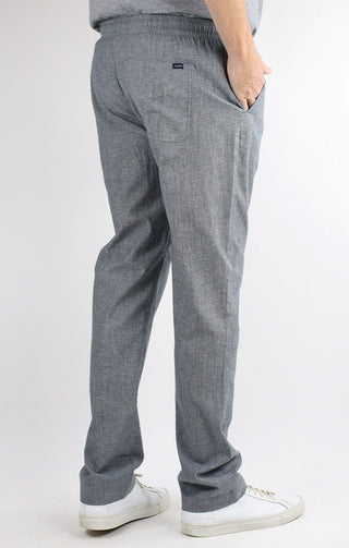 Stretch Chambray Pull On Pant - JACHS NY