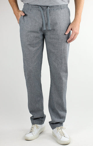 Stretch Chambray Pull On Pant - JACHS NY