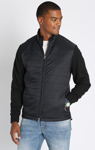 Hagan Mixed Media Jacket - JACHS NY