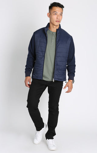 Hagan Mixed Media Jacket - JACHS NY