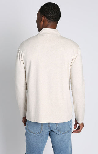 Quarter Zip Cotton Modal Pullover - JACHS NY