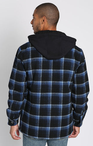 Wool Blend Hooded Jacket - JACHS NY