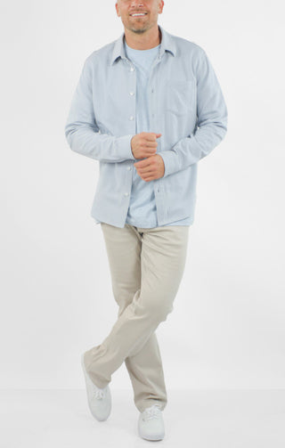 Manor Long Sleeve Cotton Double Face Shirt - JACHS NY