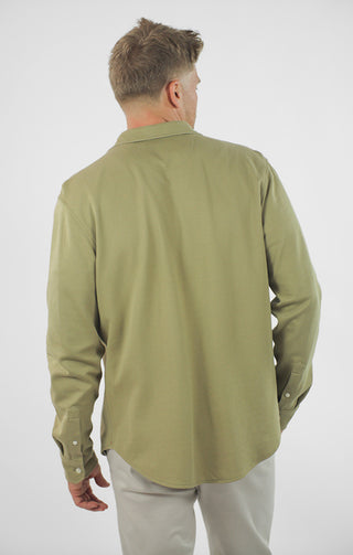 Manor Long Sleeve Cotton Double Face Shirt - JACHS NY