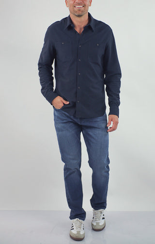 Reverse Slub Stretch Workshirt - JACHS NY