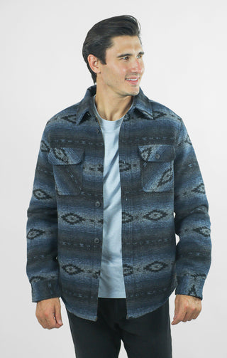 Unlined Wool Blend Overshirt - JACHS NY