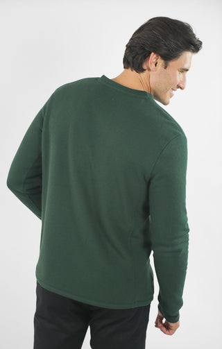 Union Sherpa Lined Recycled Jacquard Henley - JACHS NY