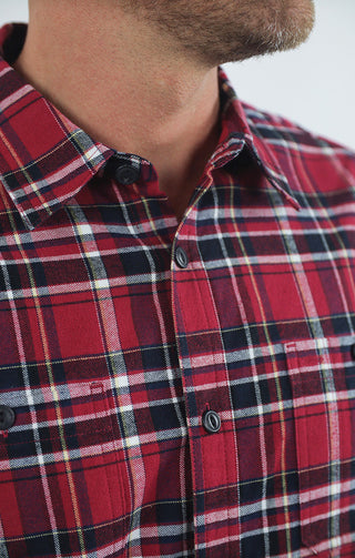 Rye Lightweight Flannel Utility Workshirt - JACHS NY