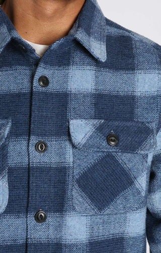 Wool Blend Overshirt - JACHS NY