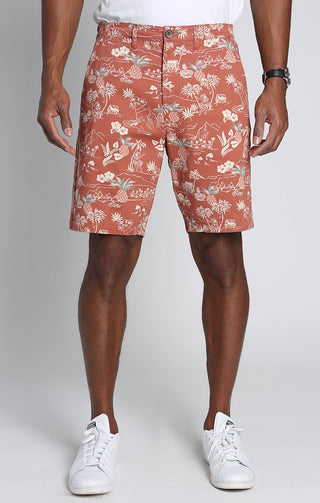 Printed Stretch Chino Short - JACHS NY