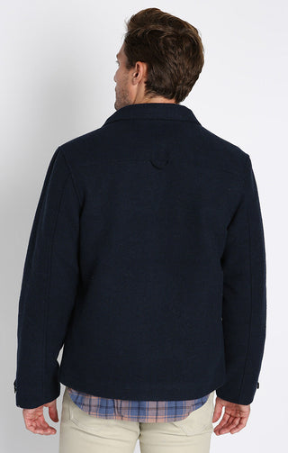 Davidson Full Zip Wool Blend Jacket - JACHS NY