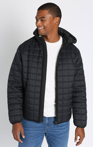 Light Quilted Hooded Puffer Jacket - JACHS NY