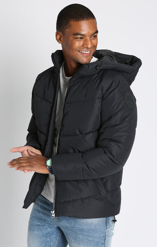 Quilted Hooded Puffer Jacket - JACHS NY