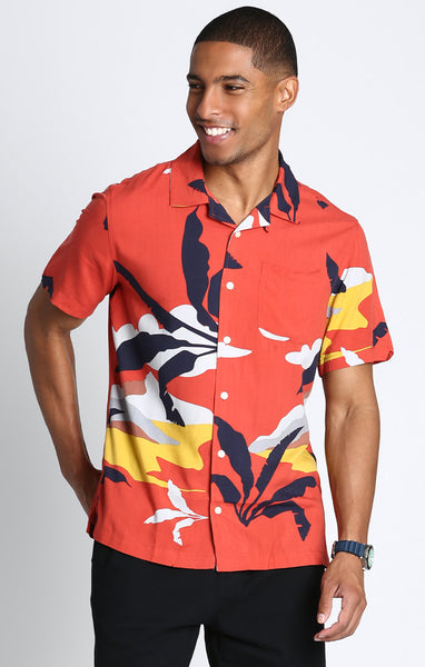 Kawaihae Pink Hawaiian Rayon Aloha Camp Shirt – PapayaSun