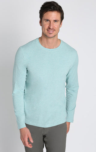 Stretch Pima Blend Crewneck Pullover - JACHS NY