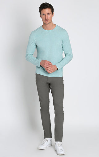 Stretch Pima Blend Crewneck Pullover - JACHS NY