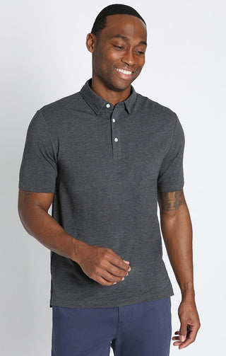 Stretch Pima Cotton Blend Polo - JACHS NY