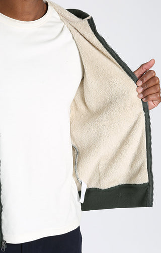 Sherpa Lined Waffle Hoodie - JACHS NY