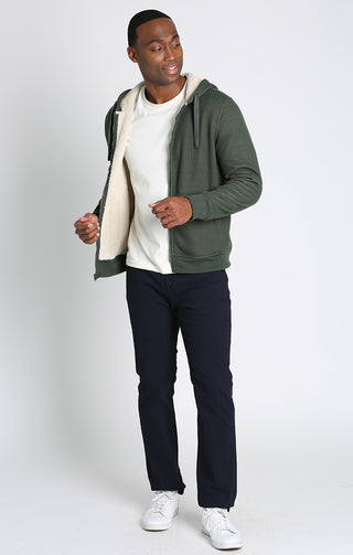 Sherpa Lined Waffle Hoodie - JACHS NY