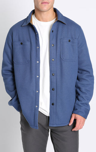 Sherpa Bonded Waffle Snap Workshirt - JACHS NY