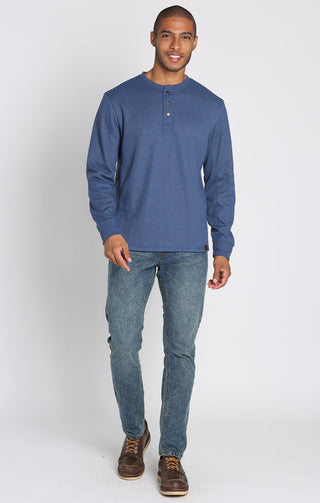 Sherpa Lined Waffle Henley - JACHS NY