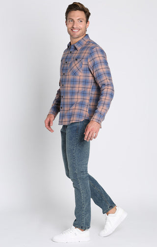 Stretch Midweight Flannel Workshirt - JACHS NY