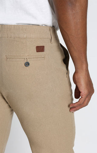 Straight Fit Linen Blend Chino Pant - JACHS NY