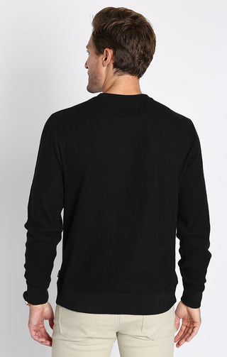 Brushed Waffle Crewneck - JACHS NY