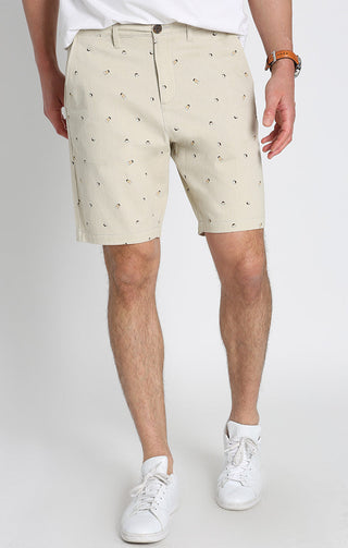 Printed Stretch Twill Chino Short - JACHS NY