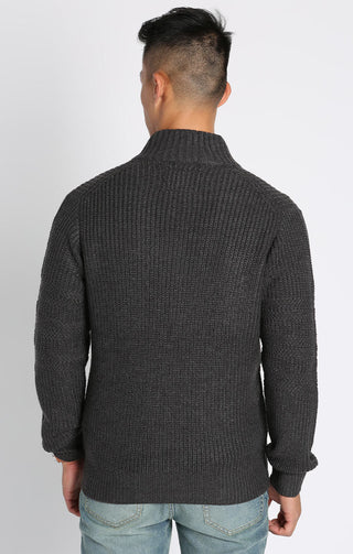 Full Zip Mockneck Sweater - JACHS NY