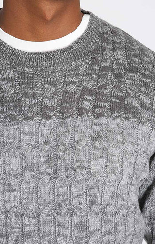 Cable Knit Crewneck Sweater - JACHS NY