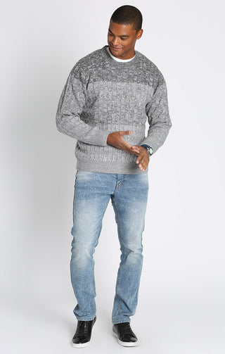 Cable Knit Crewneck Sweater - JACHS NY